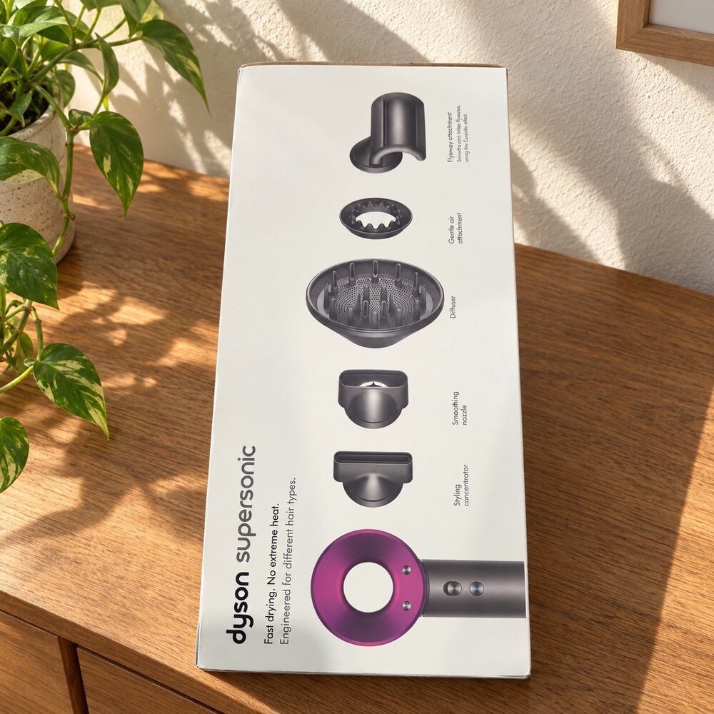 Dyson Supersonic Hair Dryer with Box, Gray and Pink - Picture 6 of 10